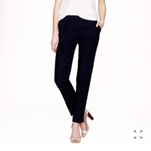 JCrew Cutaway Linen Jacket/Cropped Linen Pant Suit - Picture 4 of 7